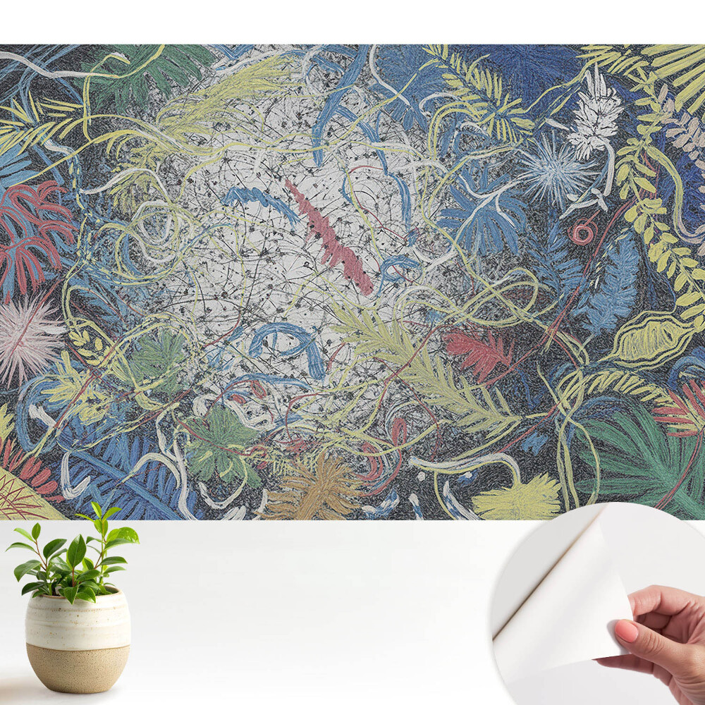 Öntapadós tapéta falra Energiával teli absztrakt levelek