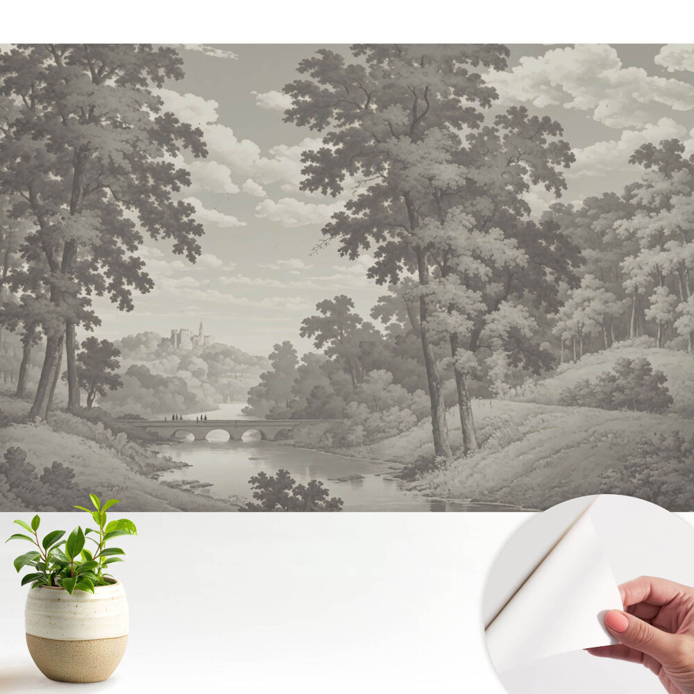 Modern tapéta Klasszikus tájkép híddal
