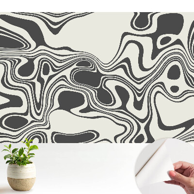 Öntapadó tapéta Absztrakt kontraszthullámok