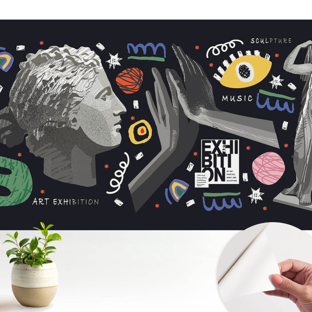 Öntapadós tapéta Absztrakt művészet és zenei motívum