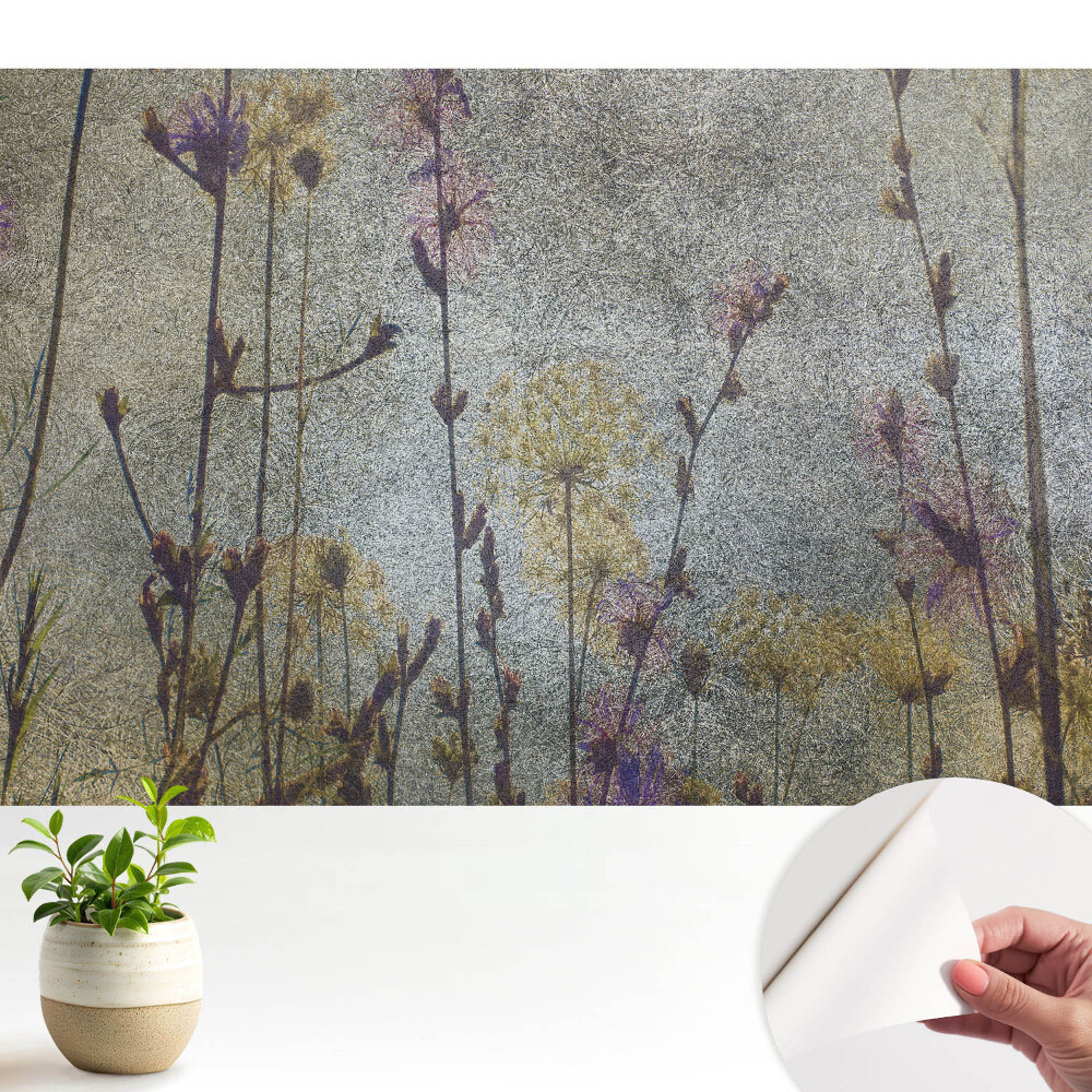 Öntapadós tapéta falra Éteri vadvirágok