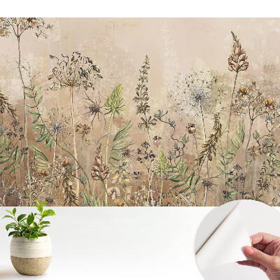 Modern tapéta Pasztell növényi motívumok