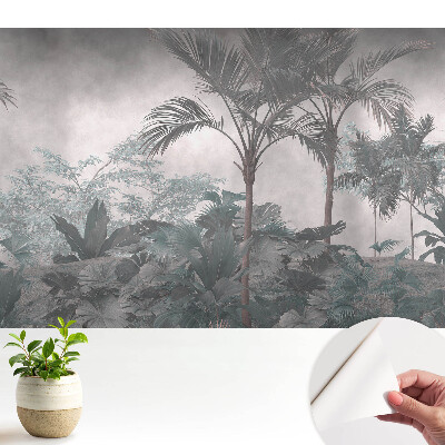 Dekor tapéta Trópusi dzsungel szürke árnyalatokban