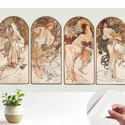 Dekor tapéta Négy nő szecessziós stílusban