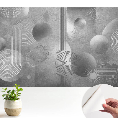 Tapéta Geometriai minták szürke árnyalatokban