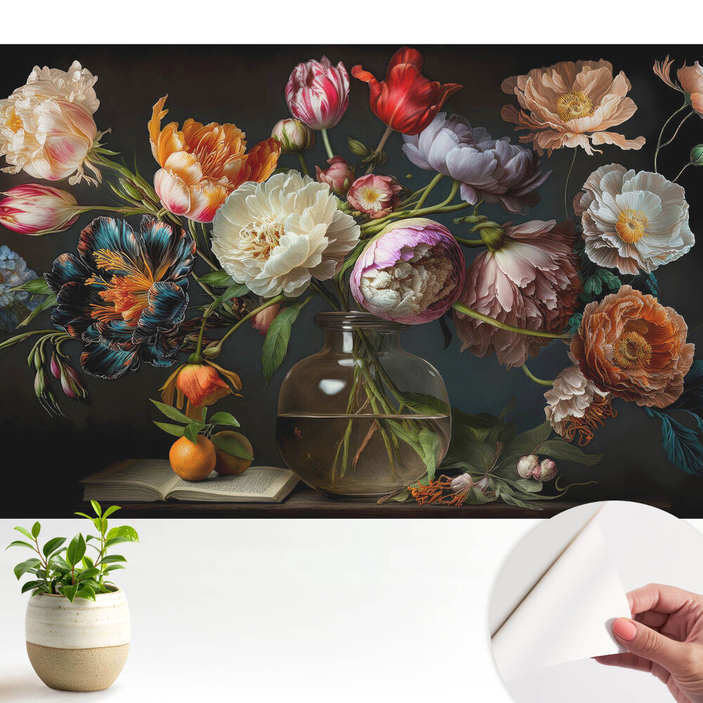 Öntapadó tapéta Virágkötészet vázában