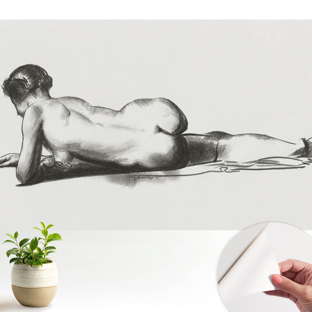 Öntapadó tapéta A nőies sziluett klasszikus eleganciája