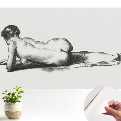 Öntapadó tapéta a nőies sziluett klasszikus eleganciájával