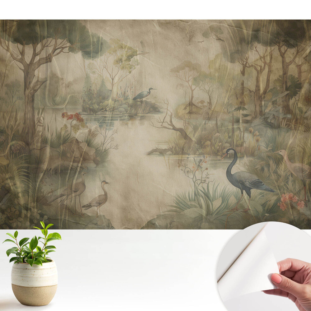 Öntapadós tapéta falra Pasztell természet harmónia