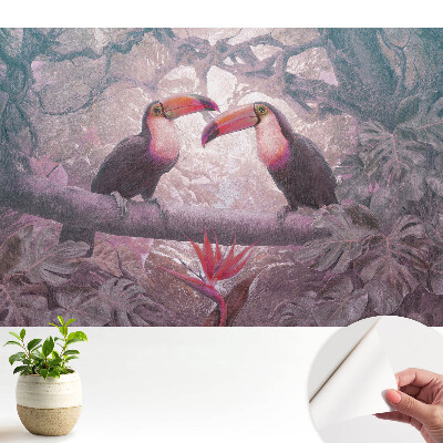 Tapéta Színes tukánok a trópusi dzsungelben