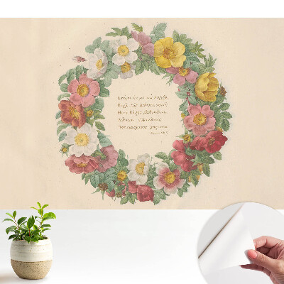 Öntapadós tapéta Klasszikus virágkoszorú