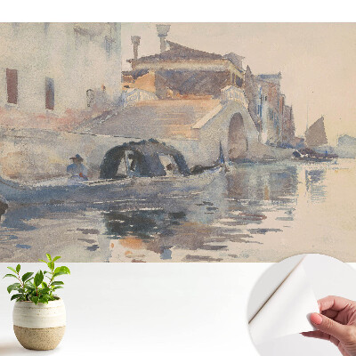 Tapéta Akvarell táj Velence, a víz harmóniája