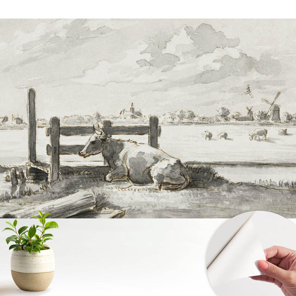 Öntapadós tapéta falra Idilli táj klasszikus stílusban