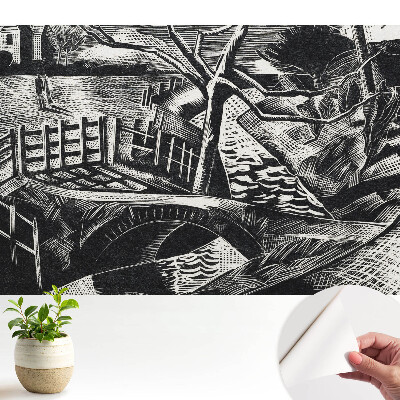 Dekor tapéta Klasszikus városkép geometriai kompozíció