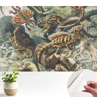 Öntapadó tapéta Mesés gyíkok mintás természet