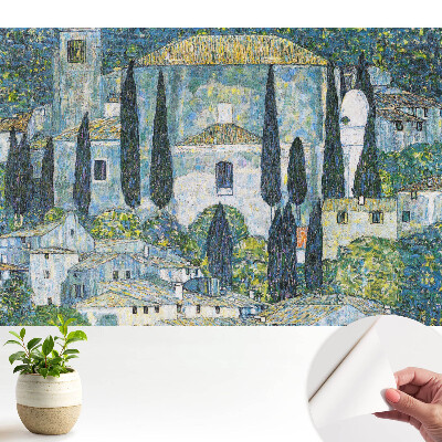 Tapéta Egy mediterrán város, tele zöldövezettel