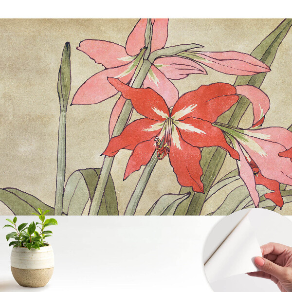 Modern tapéta Retro virágkompozíció harmonikus természet