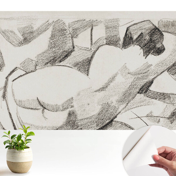 Öntapadó tapéta Fekvő alak, impresszionista stílus, nyugodt hangulat