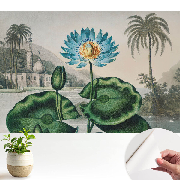 Öntapadó tapéta Egy egzotikus liliom trópusi környezetben