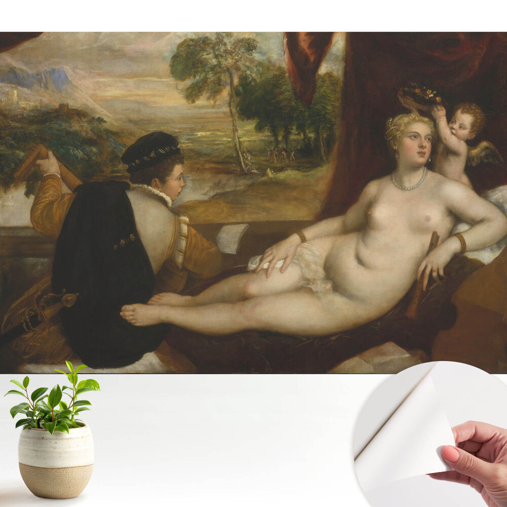 Tapéta Klasszikus motívum a tájképben szereplő alakokról