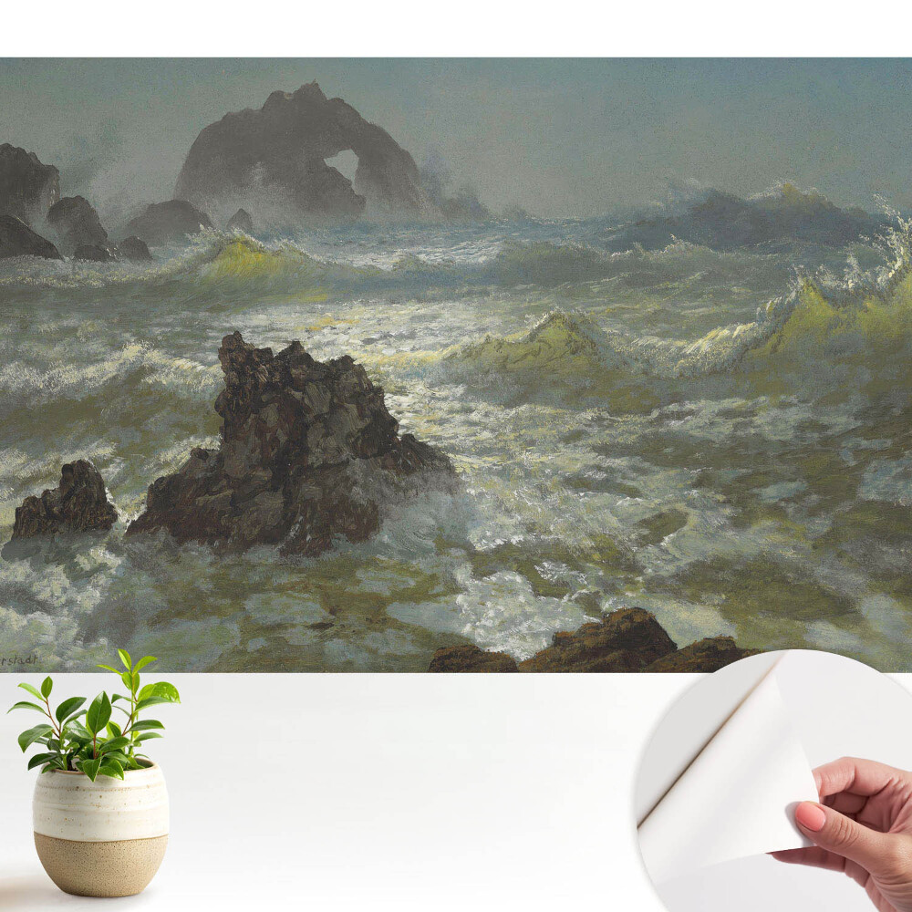 Modern tapéta Tengeri hullámok és sziklák