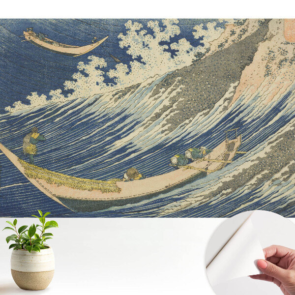 Tapéta Japán hajók a durva hullámokon