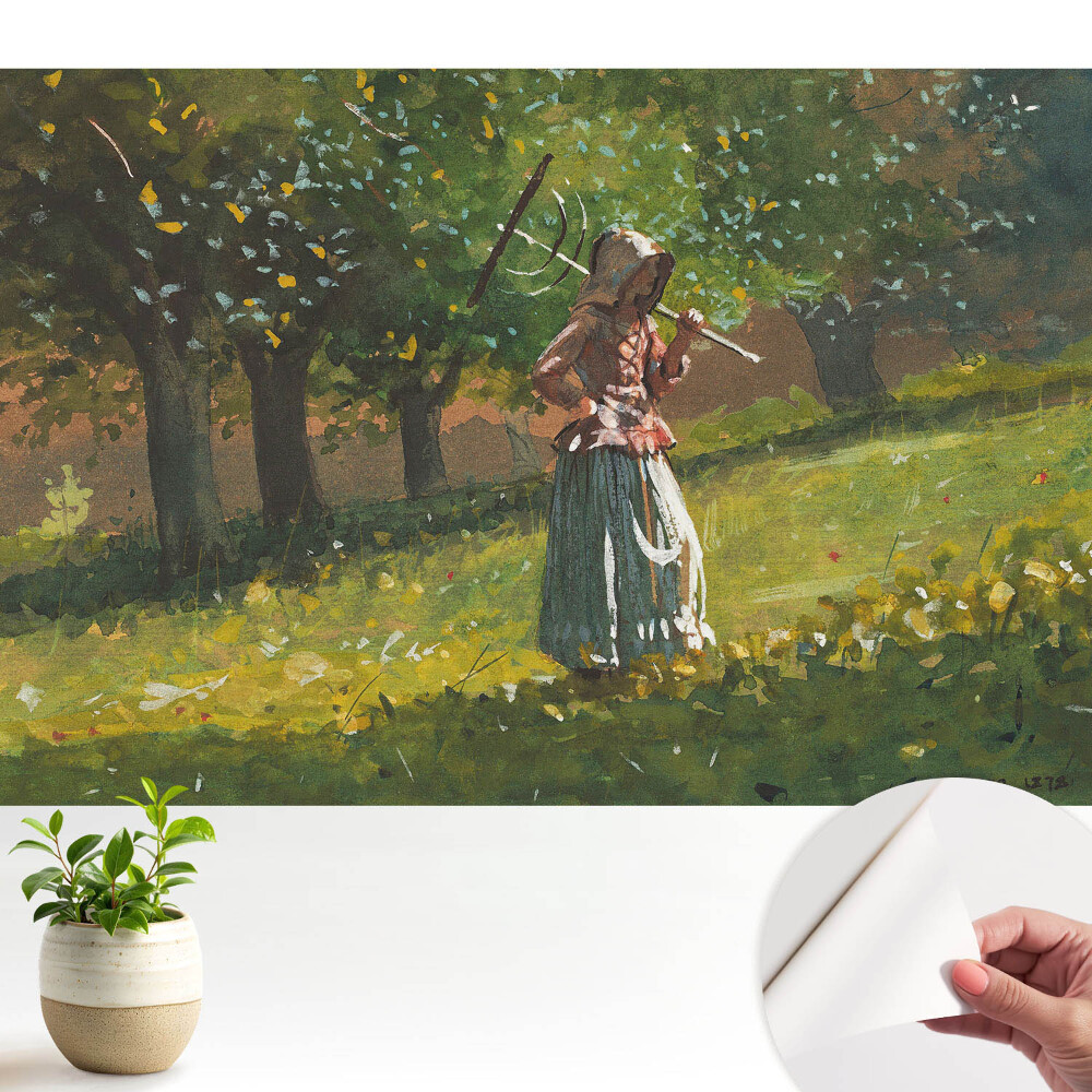 Modern tapéta Egy hölgy sétánya a parkban