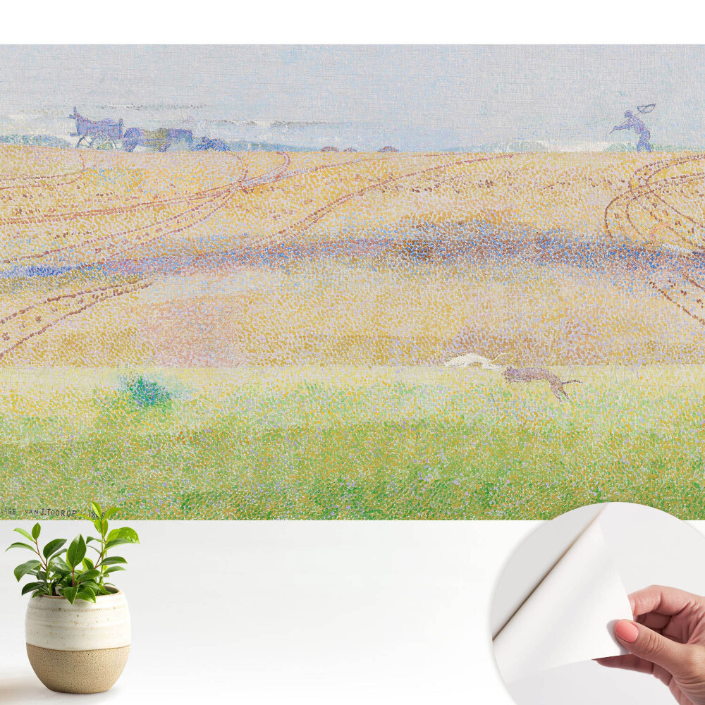 Modern tapéta Pasztellszínű táj, tele élettel