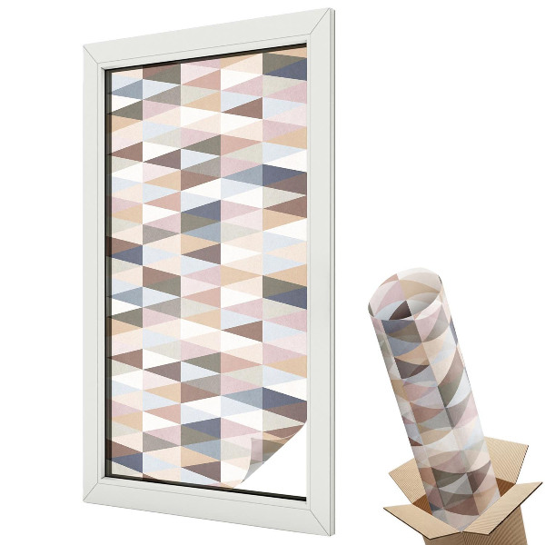 Öntapadós belátásgátló fólia ólomüveg Pasztell szimmetria