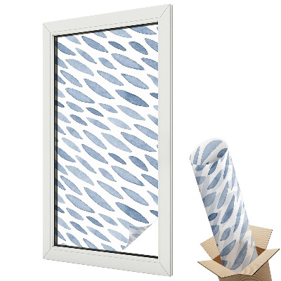 Fólia ablakra Kék ecsetvonások