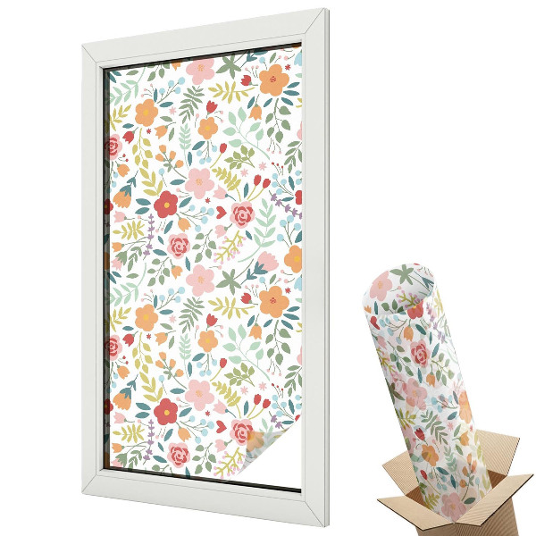 Belátásgátló ablakfólia dekoratív Virágminta