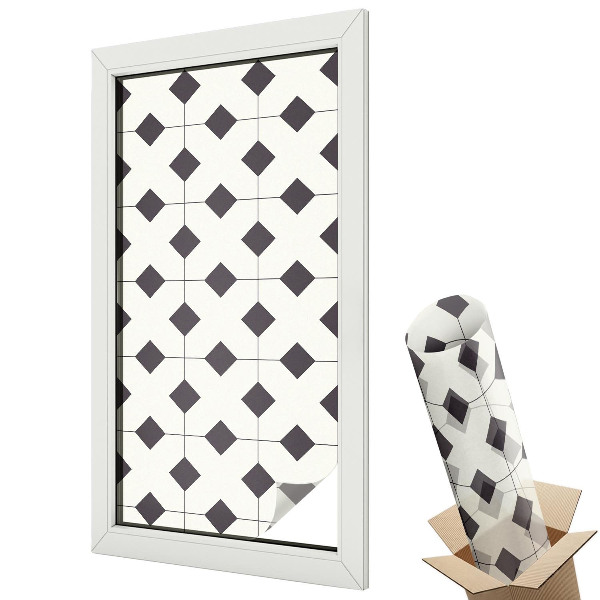 Fényvédő fólia ablakra Fekete-fehér gyémántok