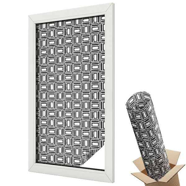 Öntapadós belátásgátló fólia ólomüveg Energikus minta