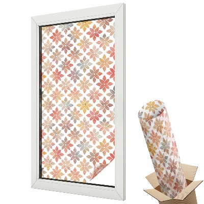 Öntapadós belátásgátló fólia ólomüveg Virágos szépség