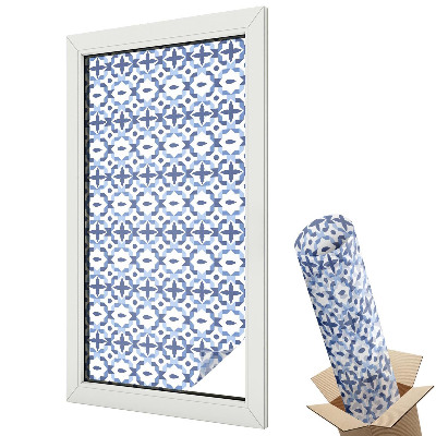 Fényvédő fólia ablakra Kék mozaik