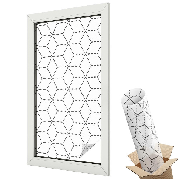 Fényvédő fólia ablakra Pontozott rombuszok