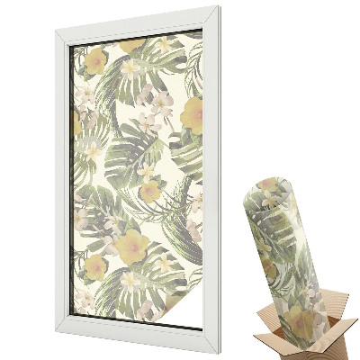 Belátásgátló ablakfólia dekoratív Trópusi téma