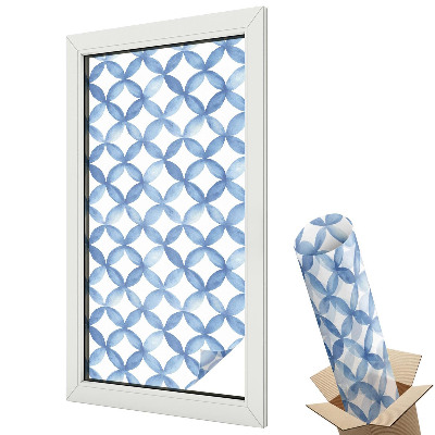 Fólia ablakra Geometrikus virágok