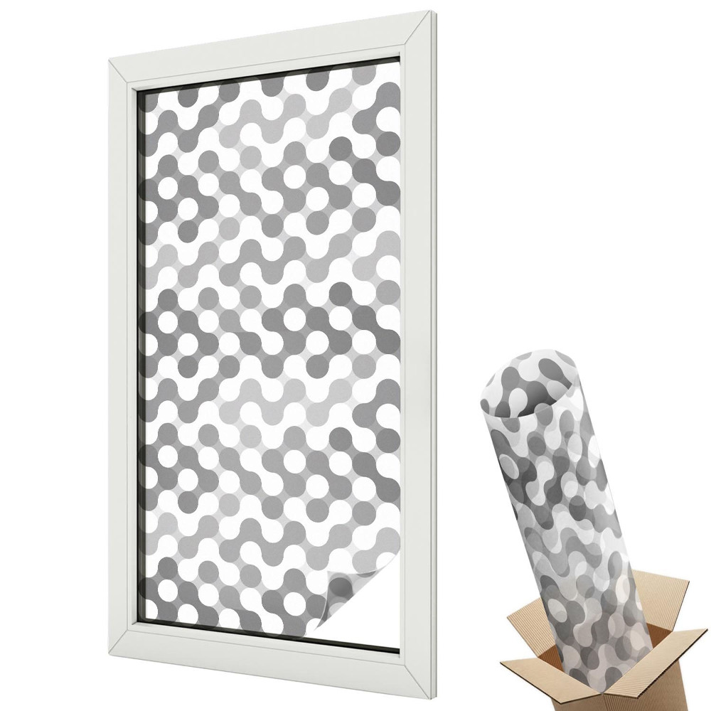 Belátásgátló ablakfólia dekoratív Hullámgeometria