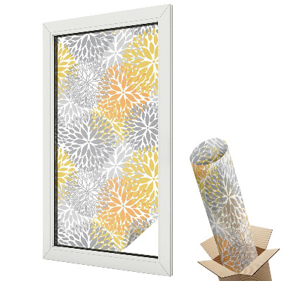 Belátásgátló ablakfólia dekoratív Színes virágok