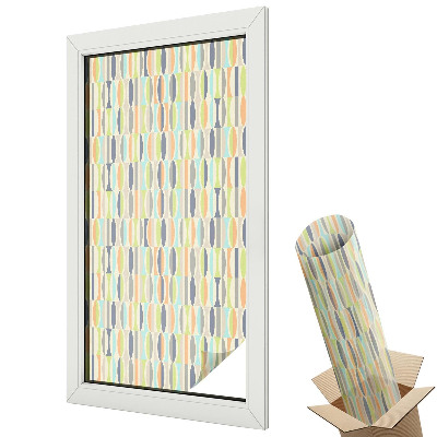 Öntapadós belátásgátló fólia ólomüveg Ovális minták