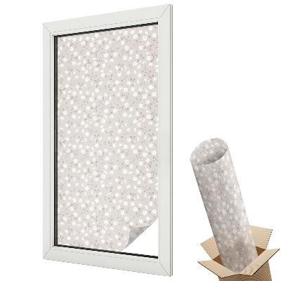 Öntapadós belátásgátló fólia ólomüveg Virágos finomság