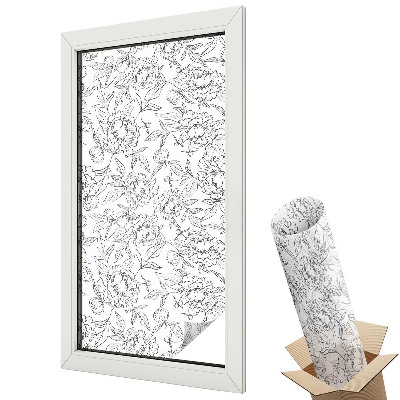 Fényvédő fólia ablakra Virágmotívum