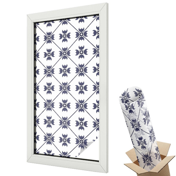 Öntapadós belátásgátló fólia ólomüveg Növényi motívum