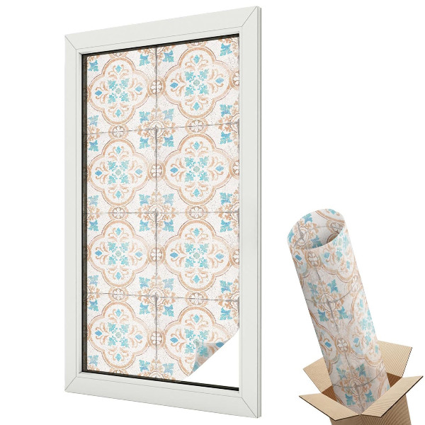 Öntapadós belátásgátló fólia ólomüveg Rusztikus csempék