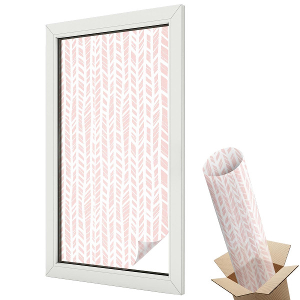 Fólia ablakra Pasztell halszálka