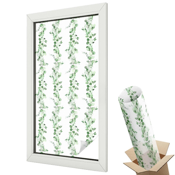 Fényvédő fólia ablakra Zöld füzérek