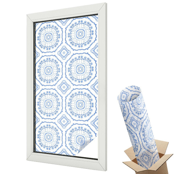 Fényvédő fólia ablakra Virágdíszek