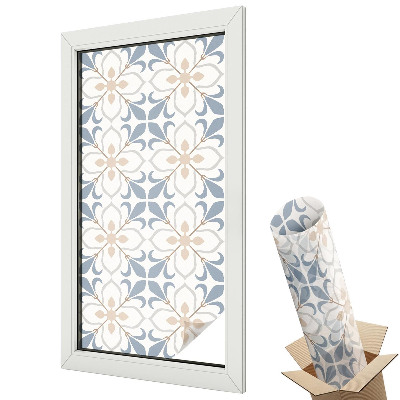 Öntapadós belátásgátló fólia ólomüveg Virágos szépség