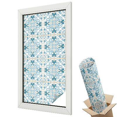 Fényvédő fólia ablakra Virágos csempe